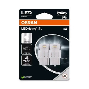 Диодна крушка (LED крушка) 12V, W21W, W3x16d, блистер 2 бр. Osram